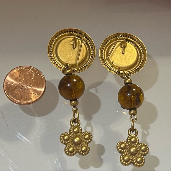 Harve’ Benard Fashion earrings with gold tone - Picture 3 of 3